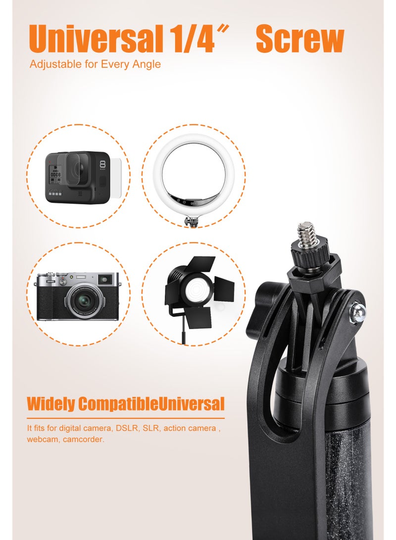 حامل خارجي أسود متعدد الوظائف،   عصا سيلفي قابلة للتمديد بطول 70 بوصة،   مع جهاز تحكم لاسلكي للتصوير،   مناسبة للصور الجماعية والبث المباشر وتسجيل الفيديو،   متوافق مع جميع الهواتف المحمولة. - Image 4